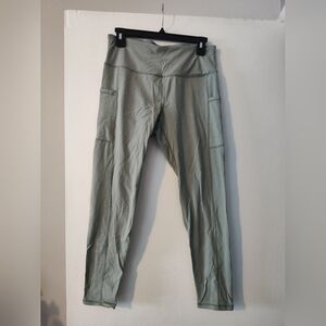 Sioro green olive leggings leg cropped sz M used good condition